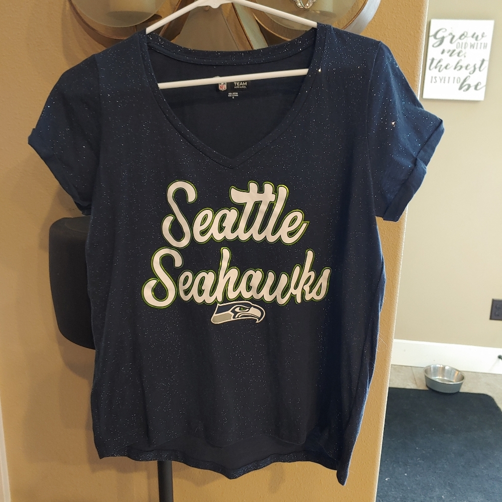 Women's Seahawks Sparkly TShirt